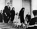 JFK's family leaves Capitol after his funeral, 1963