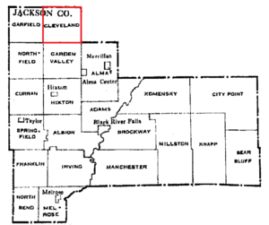 Jackson County Wisconsin towns - Cleveland,png