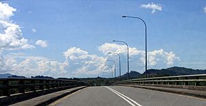 Kuching Highway from rural areas