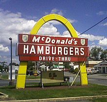 Lancaster McDonald's sign