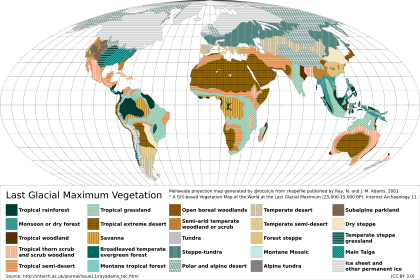Last Glacial Maximum Vegetation Map