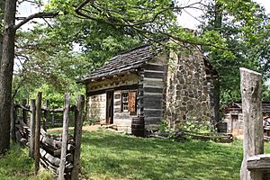 Log Cabin at the Lincoln Living Historical Farm