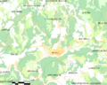 Map commune FR insee code 48095