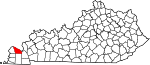State map highlighting McCracken County