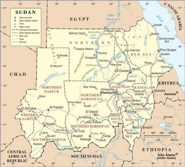 Map of Sudan (New)