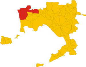 Map of comune of Giugliano in Campania (Metropolitan City of Naples, region Campania, Italy).svg