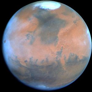Mars, as seen by the Hubble Telescope