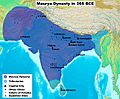 Maurya empire in 265 BCE