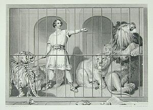 Menagerie.amburgh.lions