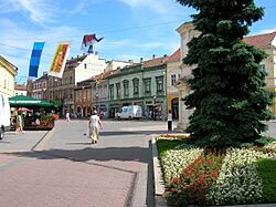 Miskolc city hall square