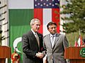 Musharaff and Bush in Islamabad (cropped)