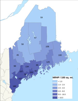 NRHP Maine Map
