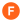 The letter F on an orange circle