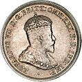 Obverse of 1910 Australia Florin coin