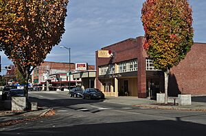 Looking up North Meridian
