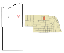 Location of Newport, Nebraska