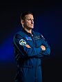 Roscosmos cosmonaut Sergey Kud-Sverchkov poses for a portrait at NASA's Johnson Space Center (jsc2024e077067 alt)