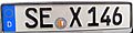 SEX146 licence plate of Kreis Segeberg
