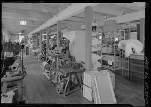 Second floor of museum, currently used for storage, looking east. - Robbins and Lawrence Armory, 196 Main Street, Windsor, Windsor County, VT HAER VT-39-17