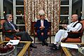 Secretary Kerry meets Abdullah and Ghani 2014