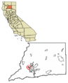 Shasta County California Incorporated and Unincorporated areas Keswick Highlighted 0638352