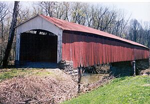Shieldstown Covered Bridge 005 03A (Sheildstown, Jackson Cty)