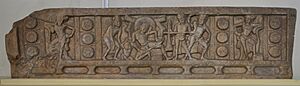 Sibi Jataka - Limestone - Ikshvaku Period - Circa 3rd-4th Century AD - Nagarjunakonda - Archaeological Museum - Nagarjunakonda - Andhra Pradesh - Indian Buddhist Art - Exhibition - Indian Museum - Kolkata 2012-12-21 2341