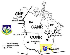 Southeast Air Defense Sector-Map
