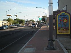 South Tucson from city limits at 6th Avenue