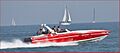 Speedboat on Lake Michigan in Chicago