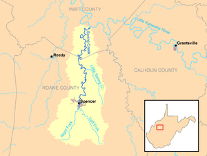 Spring Creek Little Kanawha River map.png