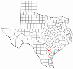 Location of Pawnee, Texas