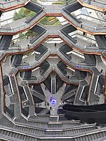 The Vessel (top-down view), Hudson Yards, New York City, July 2019