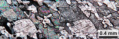 Thin section microscopy Siilinjärvi 501M3 etched