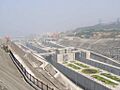 Three gorges dam locks view from vantage point