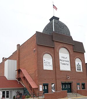 Tibbits Opera House Modern Theatre Facade Vertical