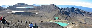 Tongariro Crossing Emerald Lakes Blue Lake