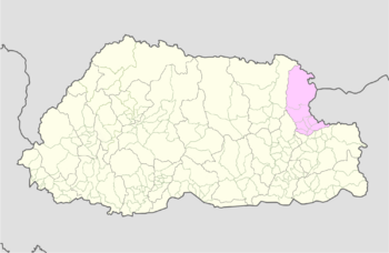 Trashiyangtse Bhutan location map