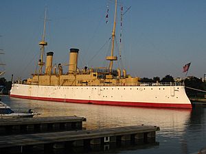 USS Olympia side