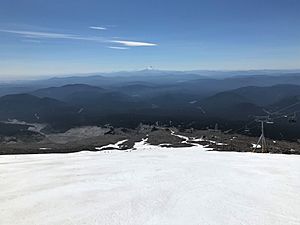 View from Magic Mile Ski Run in August 2020