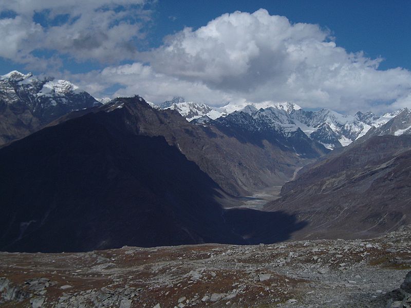 View from top of rohtang