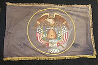 Vintage Utah state flag (obverse)