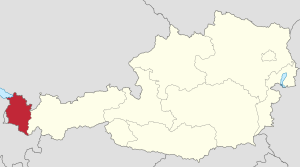 Location of Vorarlberg