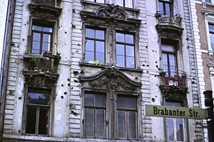 Wartime damage, Cologne 1984