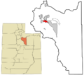 Wasatch County Utah incorporated and unincorporated areas Daniel highlighted