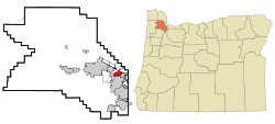 Location of Cedar Hills, Oregon