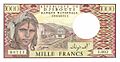 1000 Djiboutian Francs in 1979 Obverse