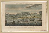 A perspective view of Roseau in the island of Dominica in the West Indies LCCN2003677131