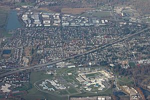 Aerial view of Monroe, WA, October 2018 - 01