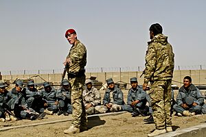 Afghan Border Police class at Lashkar Gah Training Center 120313-A-YI377-037